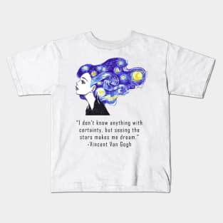 Van Gogh starry night ART Kids T-Shirt